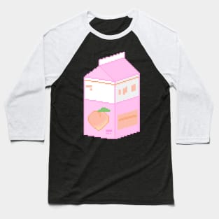 Peach Milk Pixel Baseball T-Shirt